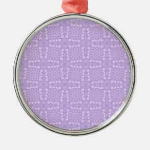 Pink and Lilac Pattern Metal Tree Decoration