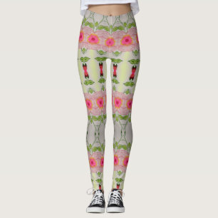 Pink and Lime Green Leggings