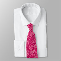 Pink And Magenta Floral Paisley Pattern