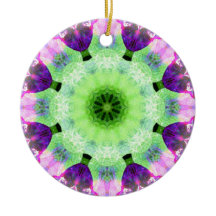 Pink and Magenta Mandala Round Ornament
