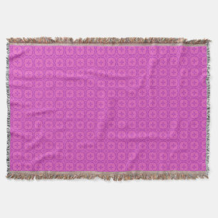 Pink and Magenta Welsh Tapestry Pattern Blanket
