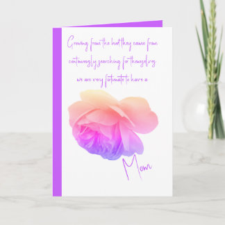 Pink and Mauve Card