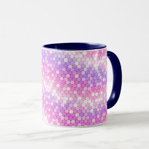 Pink And Mauve Sequins Bling Mug