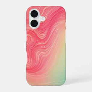 Pink and Mint Green Abstract Marble Phone Case