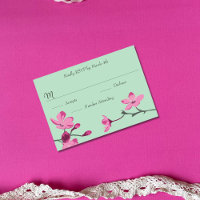 Pink and Mint Green Cherry Blossom Quinceanera