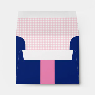 Pink and Navy Envelope