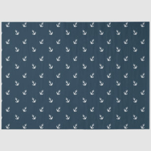 Pink and Navy Nautical Series Design 16 Tissue Paper