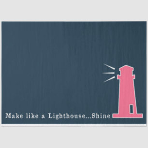Pink and Navy Nautical Series Design 7 Tissue Paper