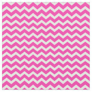 Pink and Off White Chevron Stripes   Pretty Fabric