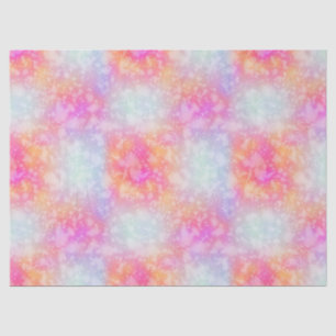 Pink and Orange Abstract Watercolor Background Tissue Paper