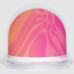 pink and orange brunch flows snowglobe<br><div class="desc">Snow globe with pink and orange background.</div>