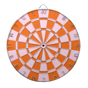 Pink And Orange Dartboard
