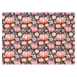 Pink and Orange Fall Pumpkin Tablecloth