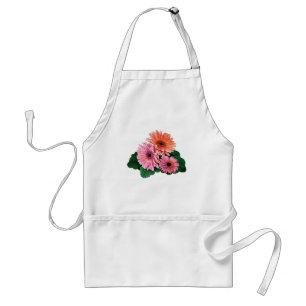 Pink and Orange Gerbera Daisies Standard Apron