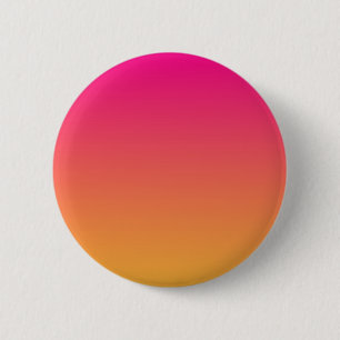 Pink and orange gradient 6 cm round badge