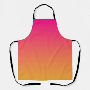Pink and orange gradient apron