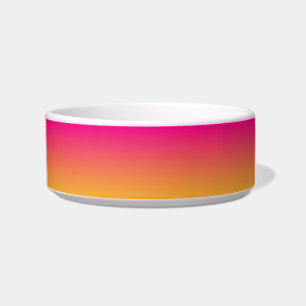 Pink and orange gradient bowl