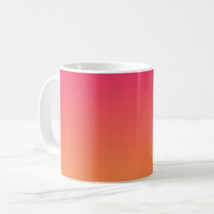 Pink and orange gradient coffee mug