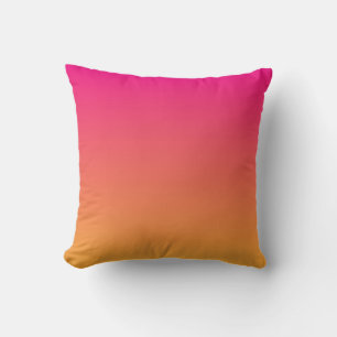 Pink and orange gradient cushion