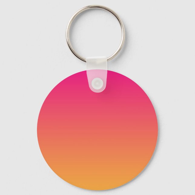 Pink and orange gradient key ring (Front)