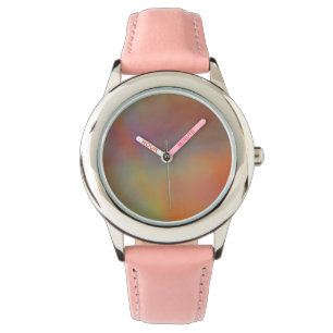 pink and Orange Marble Texture Watch