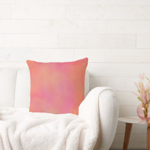 Pink and Orange Marrbled Cloud abstract Cushion