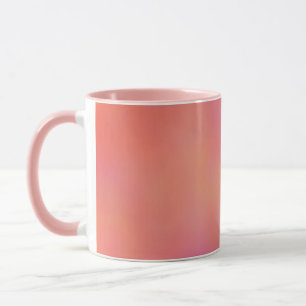 Pink and Orange Marrbled Cloud abstract Mug