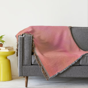 Pink and Orange Marrbled Cloud abstract Throw Blanket
