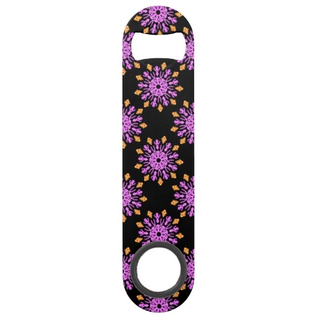 Pink and orange neon flower (Front)