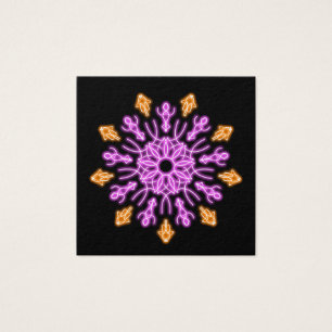 Pink and orange neon flower