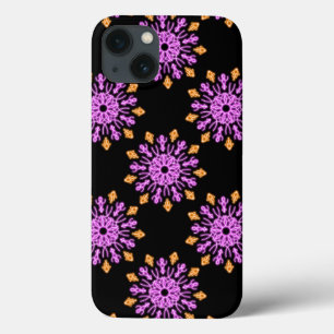 Pink and orange neon flower Case-Mate iPhone case