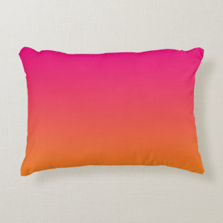 “Pink And Orange Ombre” Decorative Cushion