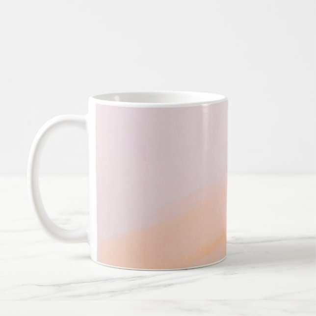 Pink and orange paints coffee mug (Left)