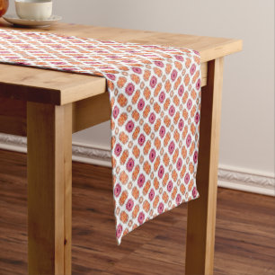 Pink and Orange Pattern Counry Table Runner