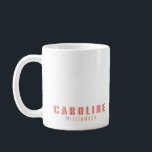 Pink and Orange Retro Typography Creative Modern Coffee Mug<br><div class="desc">Pink and Orange Retro Typography Creative Modern Coffee Mug</div>