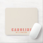 Pink and Orange Retro Typography Creative Modern Mouse Pad<br><div class="desc">Pink and Orange Retro Typography Creative Modern Mouse Pad</div>