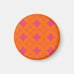 Pink and orange shippo magnet