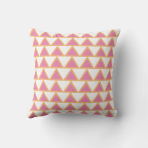 Pink and Orange Triangle Patterns   