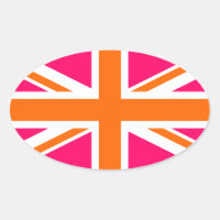Pink and Orange Union Jack