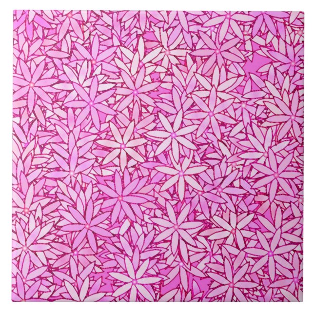 Pink and orchid flowers, orchid background tile (Front)