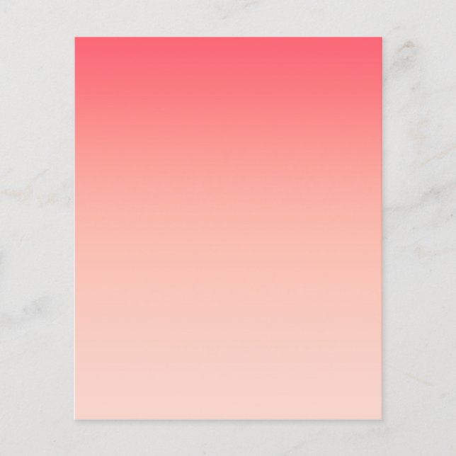 Pink and peach gradient background flyer (Front)