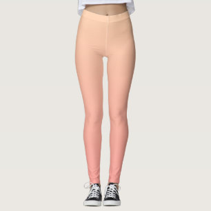 Pink and Peach Gradient Leggings
