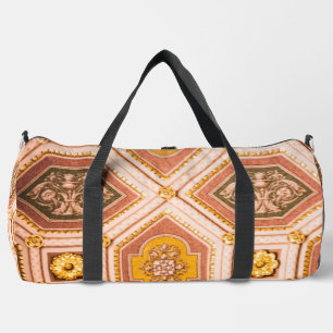 Pink and Peach Hungarian Architecture  Duffle Bag