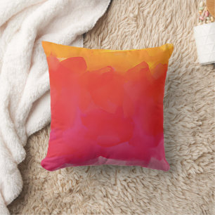 Pink and Prange Abstract Cushion