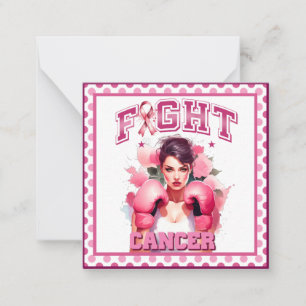 Pink and Pretty Floral Breast Cancer Card