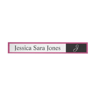 Pink and Pretty Floral Breast Cancer Wraparound Address Label