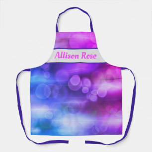 Pink and Purple Abstract Circles Pattern Apron
