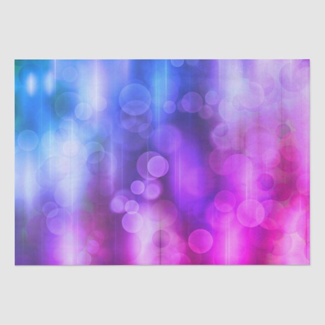 Pink and Purple Abstract Circles Pattern Tissue Paper (Front)