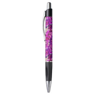 Pink And Purple Abstract Flowers Pattern