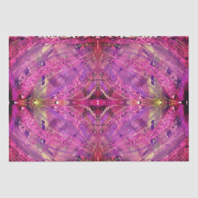 Pink and purple abstract tissue paper (Front)